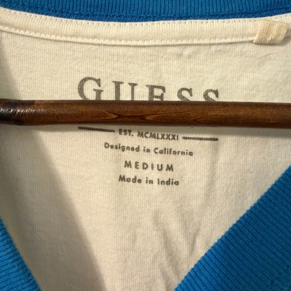 Guess Men's White Tee - Picture 3 of 3